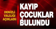 Denizli’de kayıp müracaatı yapılan 2 çocuk bulundu
