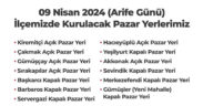Merkezefendi’de semt pazarları bugün açık