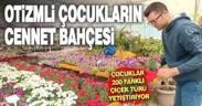 Otizimli çocuklar 200 farklı türde çiçek yetiştiriyor