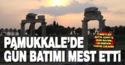 Beyaz Cennet’te gün batımı turistleri mest etti