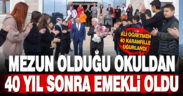 Mezun olduğu okuldan 40 yıl sonra emekli oldu