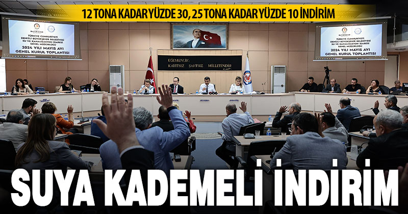 Denizli’de suya en az yüzde 10, en fazla yüzde 30 indirim yapıldı