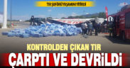 Kontrolden çıkan tır akaryakıt istasyonunun duvarına çarparak devrildi: 1 ölü