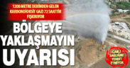 Sarayköy’de jeotermal sızıntının olduğu bölgeden uzak durun çağrısı