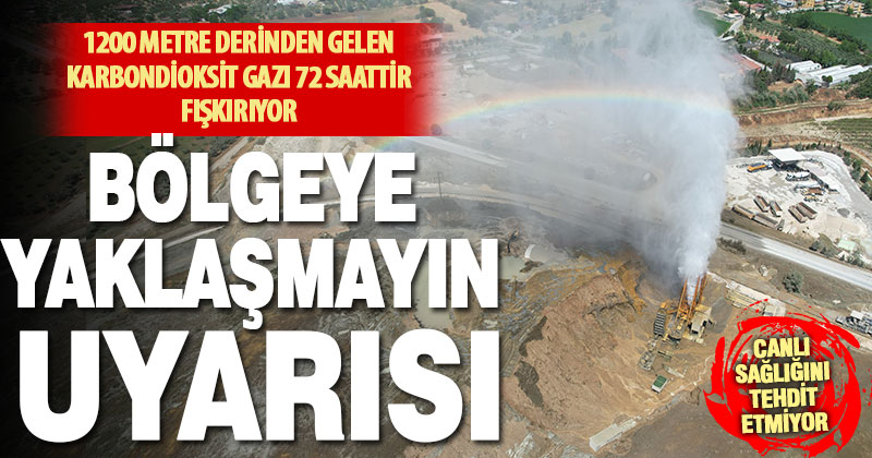 Sarayköy’de jeotermal sızıntının olduğu bölgeden uzak durun çağrısı