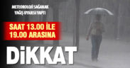 Denizli’ye 13.00 ile 19.00 saatleri arasında sağanak yağış uyarısı
