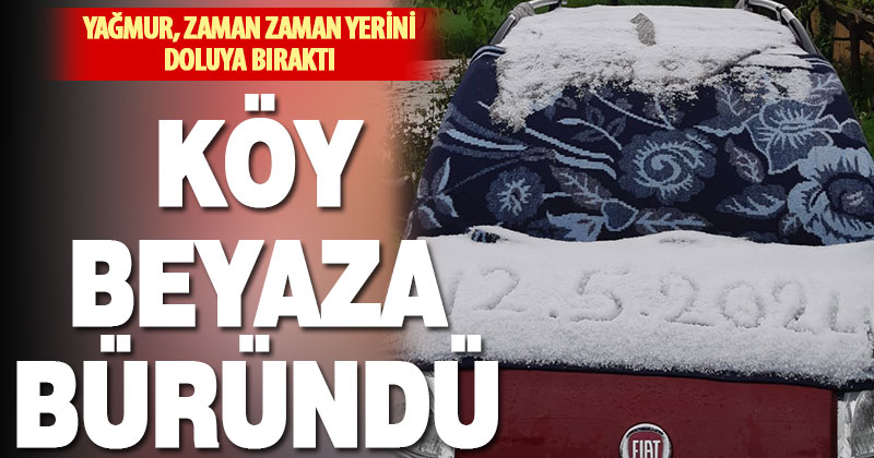 Çameli’nde dolu yağışı etkili oldu