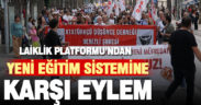 Denizli Laiklik Platformu, yeni müfredatı protesto etti