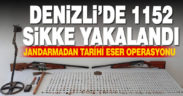 Denizli’de 1152 parça tarihi eser ele geçirildi