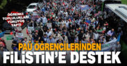 PAÜ’de Filistin’e destek yürüyüşü yapıldı