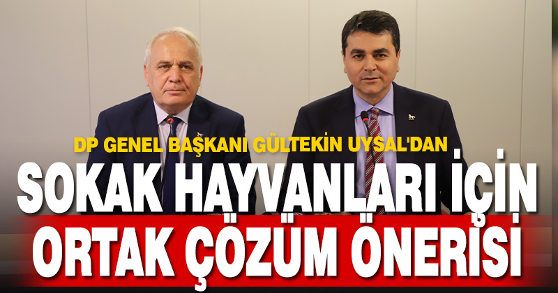 DP Genel Başkan Uysal’dan sokak hayvanları için ortak çözüm önerisi