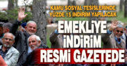 Emekliye “memur” indirimi Resmi Gazete’de