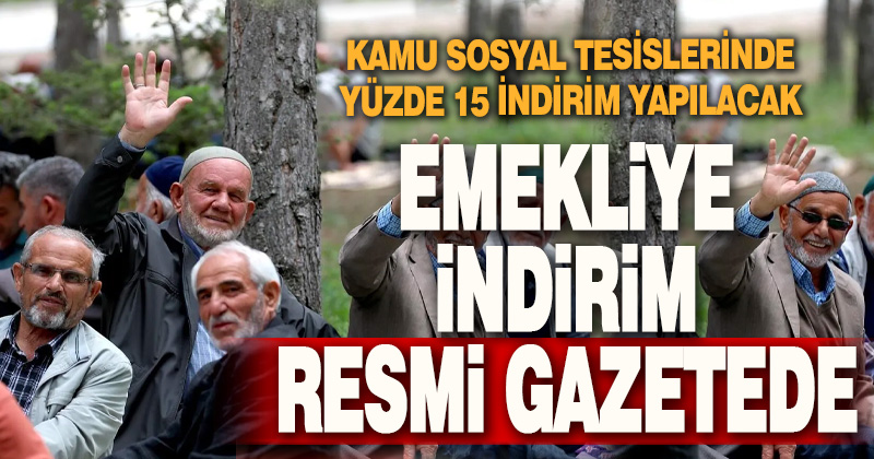 Emekliye “memur” indirimi Resmi Gazete’de