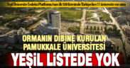 Ormanın içine kurulan Pamukkale Üniversitesi “yeşil listeye” giremedi