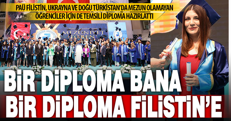 PAÜ, savaş ve soykırıma temsili diploma ile dikkat çekiyor