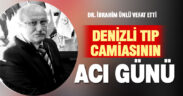 Halk sağlığı alanında önemli çalışmalar yapan kentin sevilen doktoru İbrahim Ünlü vefat etti