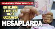 Emeklilere ödenen bayram ikramiyesi 10-14 Haziran’da hesaplara yatacak