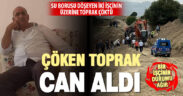Su borusu bağlayan işçilerin üzerine toprak çöktü: 1 kişi öldü, 1 kişi ağır yaralandı