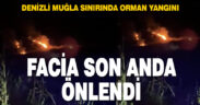 Denizli’de orman yangını kısa sürede söndürüldü