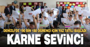 Denizli’de 190 bin 188 öğrenci karnesini aldı