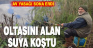 Av yasağı bitti oltasını alan suya koştu