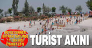Bayram tatilinde Pamukkale’yi 111 bin kişi ziyaret etti