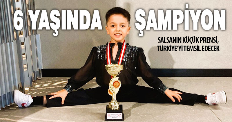 Denizlili 6 yaşındaki Toprak Çınar, dansta Türkiye Şampiyonu oldu