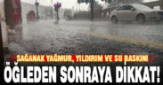 Denizli’ye sağanak yağmur, yıldırım ve sel uyarısı yapıldı