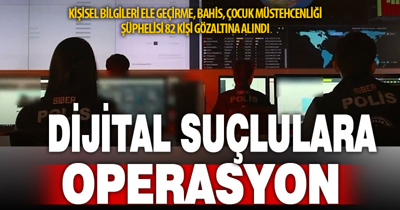 “Siberağ-2” operasyonlarında 41 ilde 82 şüpheli yakalandı