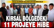 Kırsal kalkınmayı sağlayacak 11 projeye hibe desteği