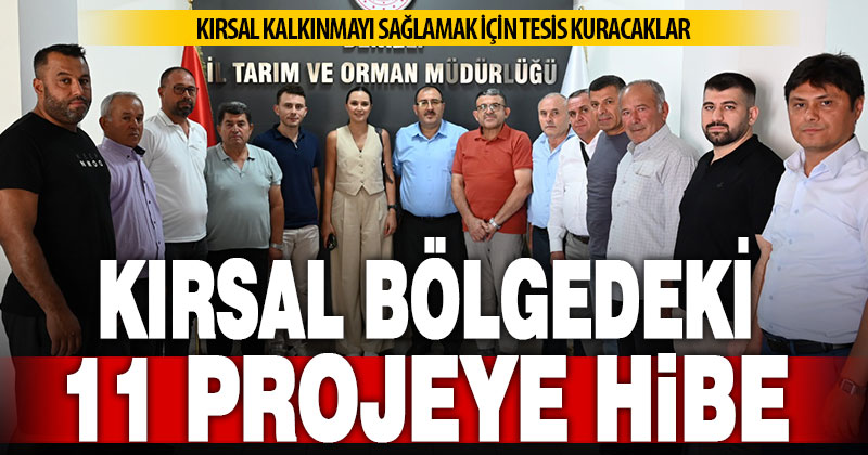 Kırsal kalkınmayı sağlayacak 11 projeye hibe desteği