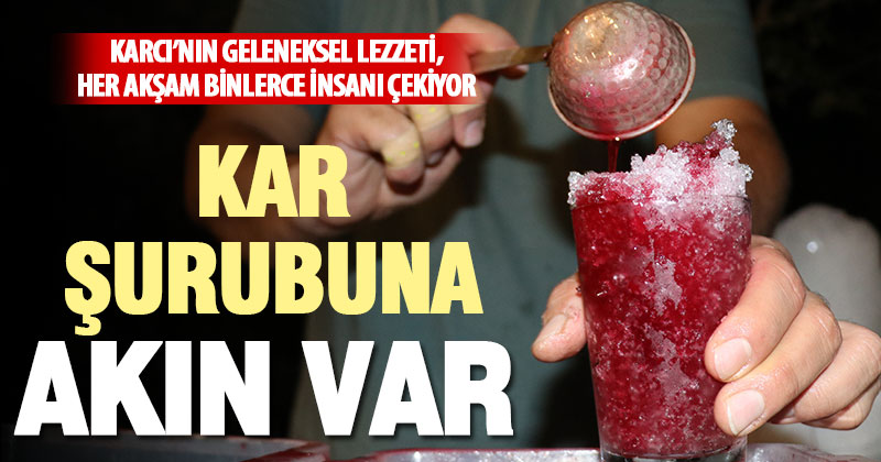 Sıcaktan bunalanlar, Karcı’nın dağ havası ve kar şurubu ile serinliyor