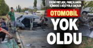 Freni patlayan otomobil paramparça olup yola saçıldı: 5 yaralı