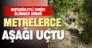 Motosikletin direksiyon hakimiyetini kaybeden turist sürücü yaralandı