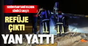 Refüje çıkan araç yan yattı: 1 yaralı