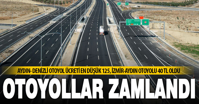 Otoyol geçiş ücretlerine zam geldi
