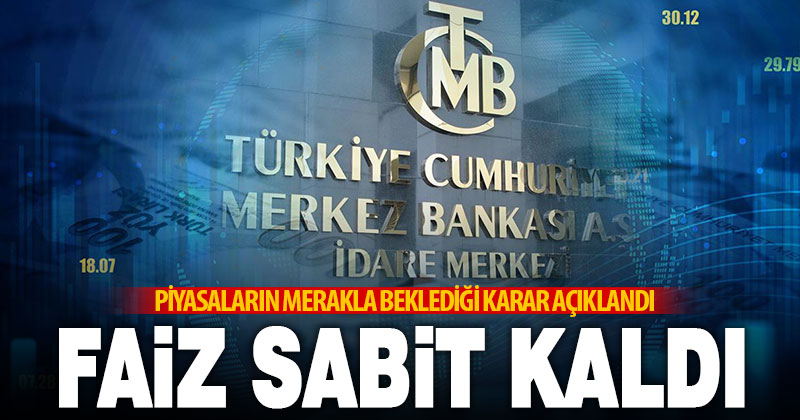 Merkez Bankası politika faizini yüzde 50’de sabit tuttu