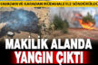 Makilik alanda yangın çıktı
