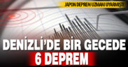 Denizli’de bir gecede 6 deprem