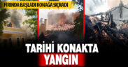 Tarihi konakta yangın