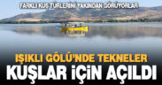 Nilüferler solunca tekneler kuşlar için baraj gölüne açıldı