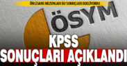 KPSS Ön Lisans Sonuçları Açıklandı