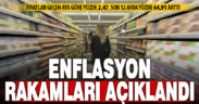 Enflasyon rakamları açıklandı: TÜFE yıllık yüzde 64,91, aylık yüzde 2,47 arttı.