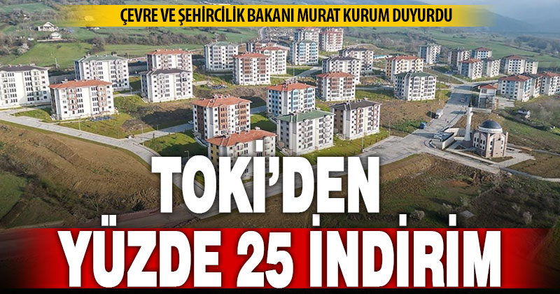 TOKİ’den ödemeleri süren konut ve iş yerleri için indirim kampanyası