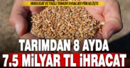 Denizli’nin tarım ihracatı 8 ayda 215 milyon dolar oldu