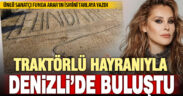 Funda Arar, traktörle tarlaya ismini yazan çiftçiyle Denizli konserinde buluştu