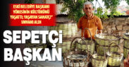 Eski belediye başkanı ördüğü sepetlerle “Yaşayan Sanatçı” unvanı aldı