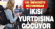 Yükseköğretim mezunlarının beyin göçü oranı yüzde 2 oldu