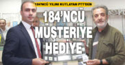 PTT’den 184’ncü müşteriye hediye