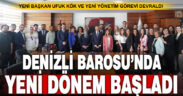 Denizli Barosu’nda yeni başkan Ufuk Kök, görevi devraldı